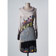 SAVAGE CULTURE - Robe mi-longue marron en viscose - Femme - Taille 36 - Modz