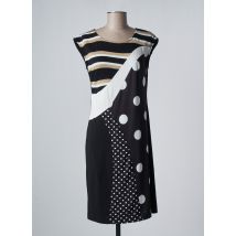 EVALINKA - Robe mi-longue noir en coton - Femme - Taille 38 - Modz