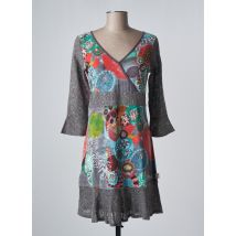 SAVAGE CULTURE - Robe courte gris en coton - Femme - Taille 36 - Modz