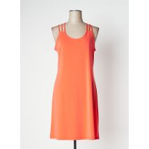 VANIA - Robe mi-longue orange en polyester - Femme - Taille 38 - Modz