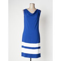 VANIA - Robe mi-longue bleu en viscose - Femme - Taille 40 - Modz