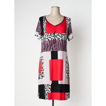VANIA - Robe mi-longue rouge en viscose - Femme - Taille 38 - Modz