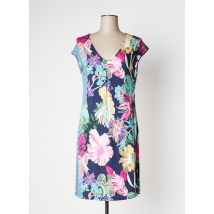 VANIA - Robe mi-longue bleu en viscose - Femme - Taille 36 - Modz