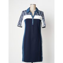 TUZZI - Robe mi-longue bleu en viscose - Femme - Taille 36 - Modz