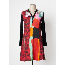 AVENTURES DES TOILES - Robe mi-longue rouge en coton - Femme - Taille 40 - Modz
