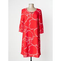 EVALINKA - Robe mi-longue rouge en polyester - Femme - Taille 44 - Modz