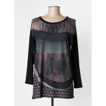 O.K.S - T-shirt noir en viscose - Femme - Taille 44 - Modz