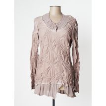 O.K.S - Top marron en coton - Femme - Taille 46 - Modz
