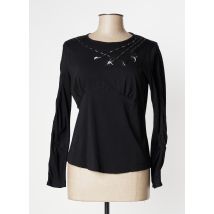 O.K.S - T-shirt noir en coton - Femme - Taille 44 - Modz