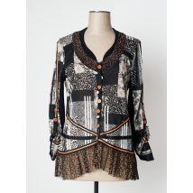 O.K.S - Gilet manches longues noir en polyester - Femme - Taille 40 - Modz