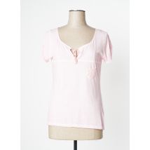 YERSE - T-shirt rose en coton - Femme - Taille 42 - Modz