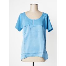 YERSE - T-shirt bleu en lin - Femme - Taille 38 - Modz