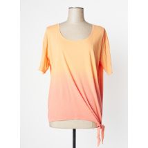 YERSE - T-shirt orange en coton - Femme - Taille 46 - Modz