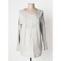 YERSE - Tunique manches longues gris en coton - Femme - Taille 44 - Modz