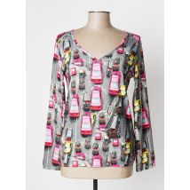 AVENTURES DES TOILES - T-shirt gris en viscose - Femme - Taille 44 - Modz