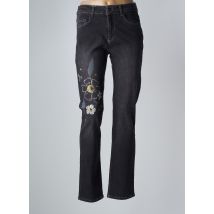 DOLCEZZA - Jeans coupe slim noir en coton - Femme - Taille 36 - Modz