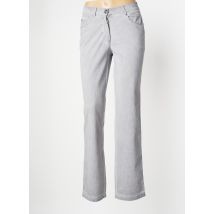 O.K.S - Pantalon slim gris en coton - Femme - Taille 40 - Modz