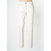 O.K.S - Pantalon slim beige en coton - Femme - Taille 40 - Modz