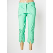 O.K.S - Pantacourt vert en coton - Femme - Taille 40 - Modz