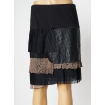 O.K.S - Jupe mi-longue noir en polyester - Femme - Taille 36 - Modz