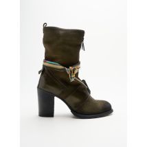FELMINI - Bottines/Boots vert en cuir - Femme - Taille 36 - Modz