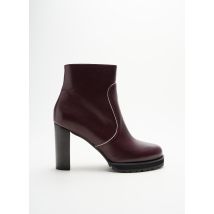 C.DOUX - Bottines/Boots violet en cuir - Femme - Taille 40 - Modz