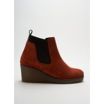 COTEMER - Bottines/Boots orange en cuir - Femme - Taille 36 - Modz