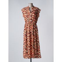 SARAH JOHN - Robe mi-longue marron en viscose - Femme - Taille 36 - Modz