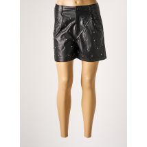 VOYELLES - Short noir en polyester - Femme - Taille 36 - Modz