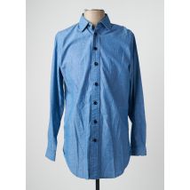 RAW-7 - Chemise manches longues bleu en coton - Homme - Taille S - Modz