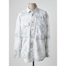 RAW-7 - Chemise manches longues gris en coton - Homme - Taille M - Modz
