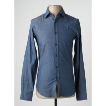 RAW-7 - Chemise manches longues bleu en coton - Homme - Taille 3XS - Modz