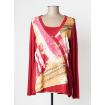 BAGORAZ - Top rouge en viscose - Femme - Taille 40 - Modz