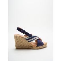 LIBERITAE - Espadrilles bleu en cuir - Femme - Taille 41 - Modz