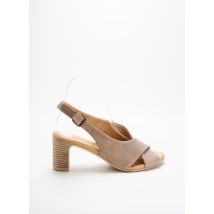 LUNE & L'AUTRE - Sandales/Nu pieds beige en textile - Femme - Taille 37 - Modz