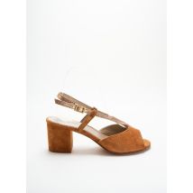 ALIWELL - Sandales/Nu pieds marron en cuir - Femme - Taille 37 - Modz