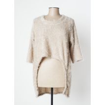 POISSONS BLANCS - Pull beige en polyester - Femme - Taille 42 - Modz