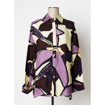 ALYSI - Chemisier marron en cuppro - Femme - Taille 36 - Modz
