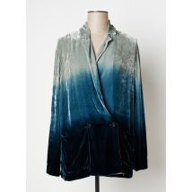 POMANDERE - Blazer bleu en viscose - Femme - Taille 38 - Modz