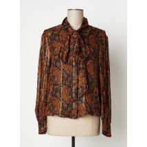 MASSCOB - Chemisier orange en soie - Femme - Taille 36 - Modz