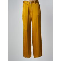 FORTE-FORTE - Pantalon droit jaune en soie - Femme - Taille 36 - Modz
