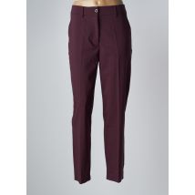 MOMONI - Pantalon slim rouge en polyester - Femme - Taille 42 - Modz