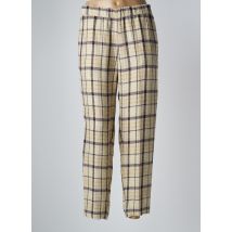POMANDERE - Pantalon droit beige en lin - Femme - Taille 34 - Modz