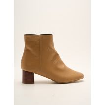 ANAKI - Bottines/Boots beige en cuir - Femme - Taille 37 - Modz