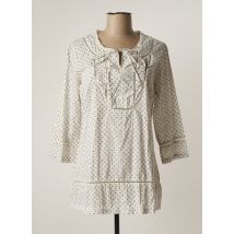 FELINO - Tunique manches longues beige en coton - Femme - Taille 38 - Modz