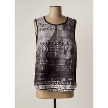 MISSING JOHNNY - Top noir en polyester - Femme - Taille 40 - Modz