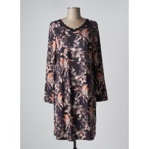 BARANDI - Chemise de nuit noir en coton - Femme - Taille 38 - Modz