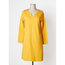 MALOKA - Robe courte jaune en viscose - Femme - Taille 38 - Modz