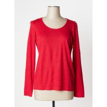 FLEUR DE SEL - T-shirt rouge en lin - Femme - Taille 44 - Modz