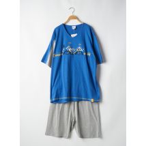 ROSE POMME - Pyjashort bleu en coton - Homme - Taille 48 - Modz